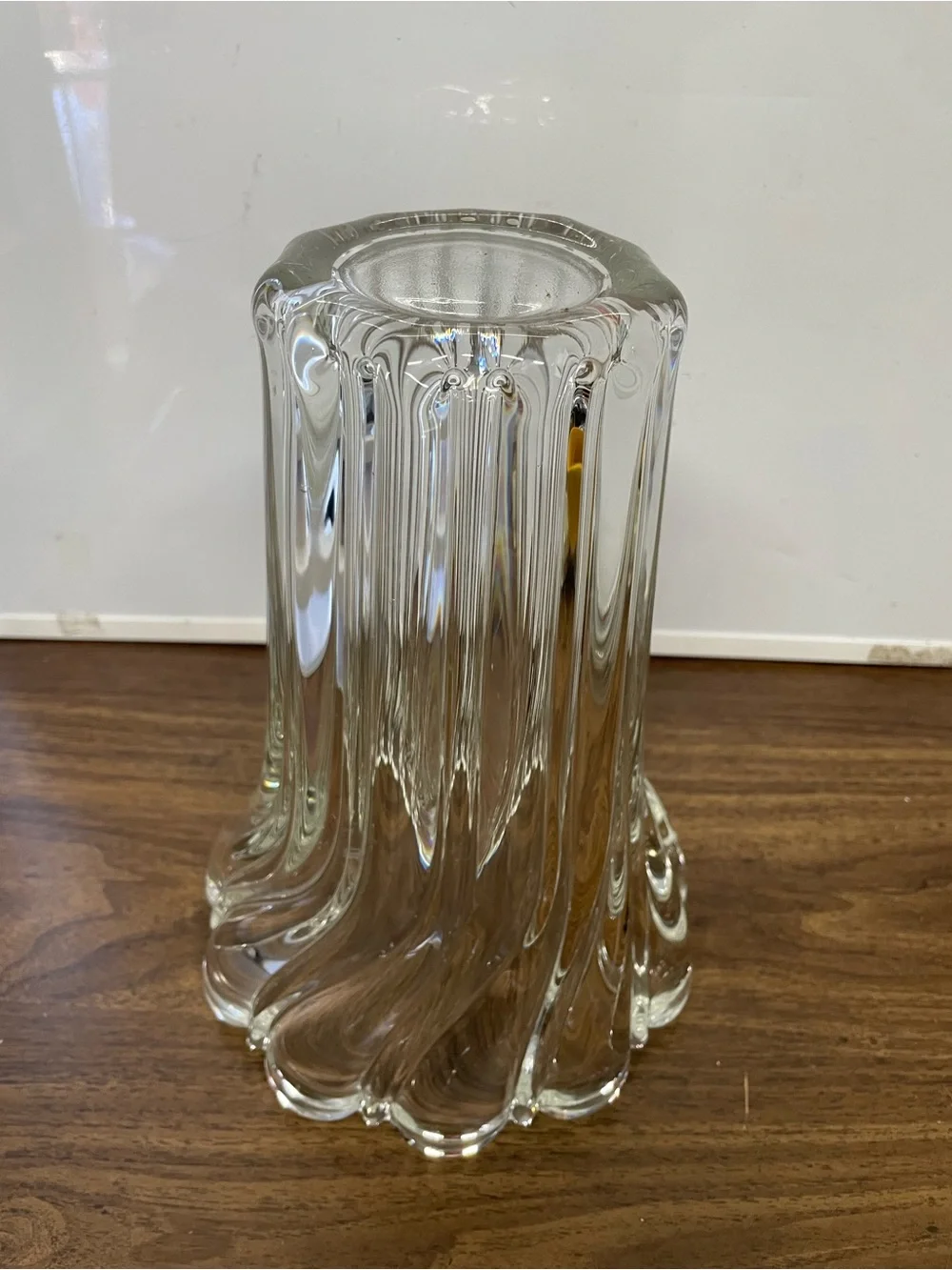 Mikasa Peppermint Clear Glass Vase 8